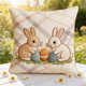 thumbnail image 1 of Fundas de almohada de Pascua | Fundas decorativas para cojines de sofá y cama | Fundas cuadradas de 45 x 45 cm | Decoración para el hogar: sala de estar, dormitorio, patio | Juego de 1, 1 of 6
