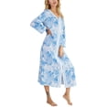 thumbnail image 3 of Chemise de Nuit Imprimée pour Femmes Manches Longues Pyjamas Décontractés Vêtements de Maison, 3 of 6