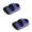 Blue, variant on Flat Foot Arch Support Heel Wrap Hook-and-Loop Design Soft Shock Absorption Foot Pad, 1 Pair