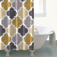 thumbnail image 5 of Extra Long Boho Shower Curtain 72x84 Inches - Vintage Floral & Tropical Leaves Pattern, Waterproof Bohemian Bathroom Decor with 12 Hooks, Tribal Rustic Style, 5 of 5