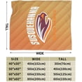 thumbnail image 3 of Susquehanna University Logo Fleece Blanket, Very Soft Microfiber Flannel Blanket for Couch Warm and Cozy for All Seasons, 3 of 6