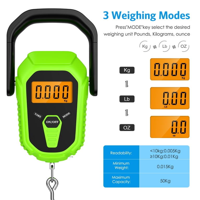 AMIR Digital Fish Scale 110 lb with Gripper and Tape Measure photo 4