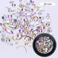 thumbnail image 2 of UDIYO Glitter Rhinestone Geometric Alloy Nail Art 3D Decoration Manicure Beauty Tool, 2 of 7