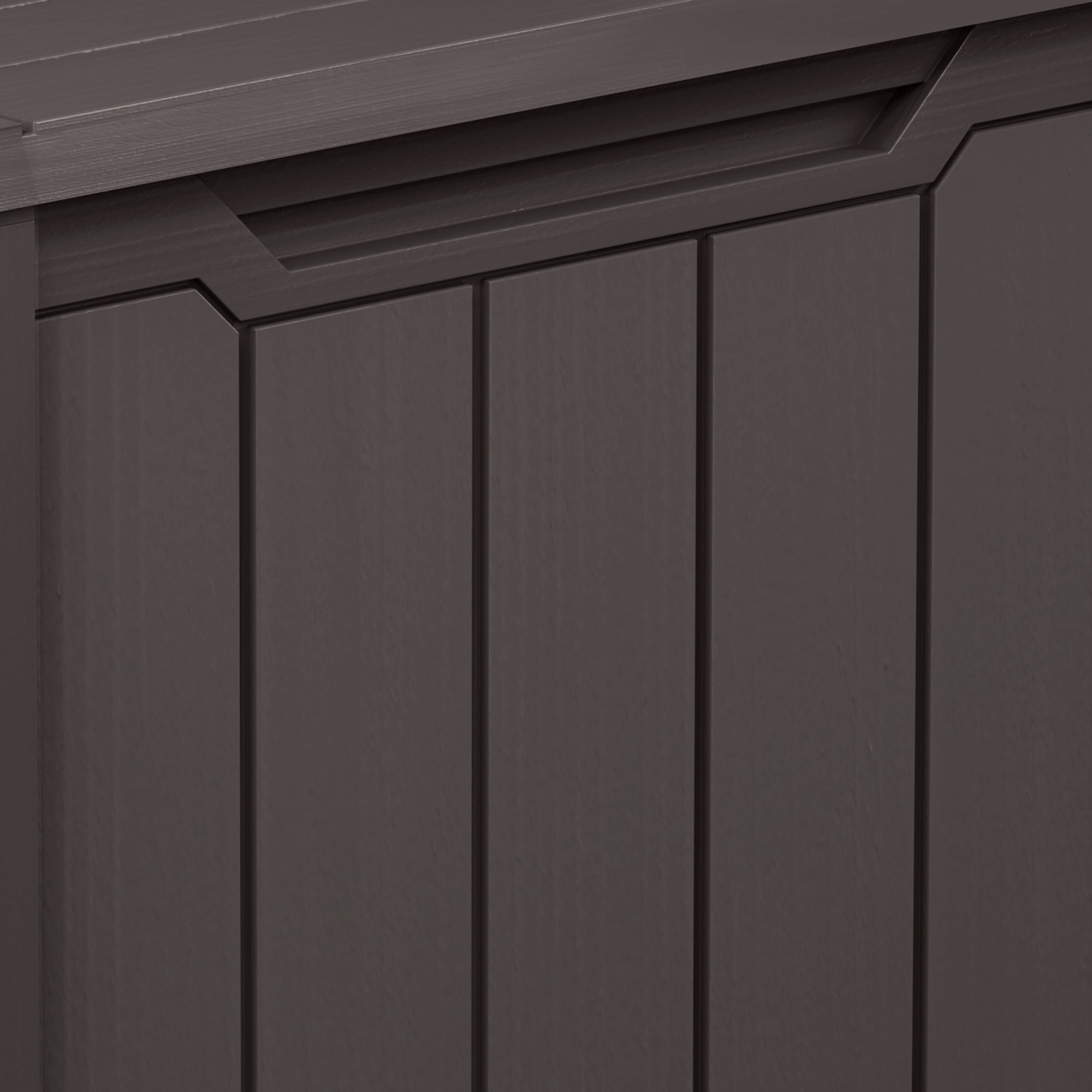 Uforic 240 Gallon XXL Large Weather Resistant Resin Deck Box, Lockable Outdoor Storage Box, Ideal for Patio Cushions, Garden Tools, Pool & Sports Equipment, Dark Brown