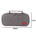 thumbnail image 2 of Estuche para lápices de gran capacidad, estuche organizador para bolígrafos con cremallera duradera y múltiples compartimentos, color gris, 2 of 5