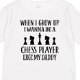 thumbnail image 4 of Inktastic Futre Chess Player Like Daddy Boys or Girls Long Sleeve Toddler T-Shirt, 4 of 5