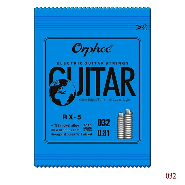 MYG Orphee Electric Guitar Strings E B G D A Single String Super Light Gauge 009-042