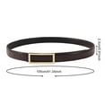 thumbnail image 6 of HEVIRGO Women Fashion Faux Leather Belt Rectangle Buckle Waistband Waist Belt for Pants Jeans Versatile Accessory for Dresses Shirts Tops, 6 of 8