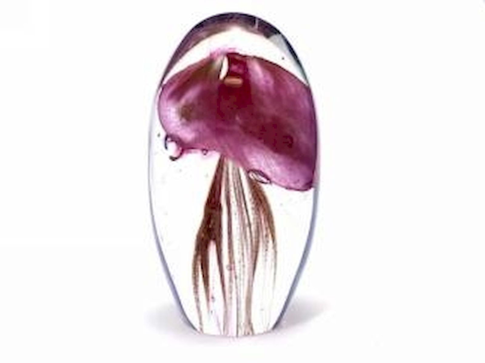 Purple And Gold Glow Glass Jellyfish Paperweight - Walmart.com