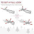 thumbnail image 4 of Christmas Trees HOMCOM 7.5' Tall Unlit Snow-Flocked Slim Artificial Christmas Tree with Realistic Branches and 738 Tips,Artificial Christmas Trees, 4 of 9