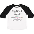thumbnail image 3 of Inktastic My Great Aunt Loves Me Heart Boys or Girls Toddler T-Shirt, 3 of 5