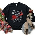 thumbnail image 6 of Santa Sleigh Glitter - Women's Sweatshirt, 6 of 11