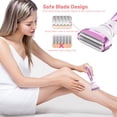 thumbnail image 4 of 4 in 1 Electric Razor for Women Cordless Hair Removal Ladies Shaver Painless Body Hair Trimmer Remover Rechargeable Epilator for Bikini Facial Nose Ear Eyebrows Leg, 4 of 7