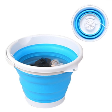 3-In-1 Portable Mini Turbo Washing Machine with Foldable Tub USB Powered Compact...