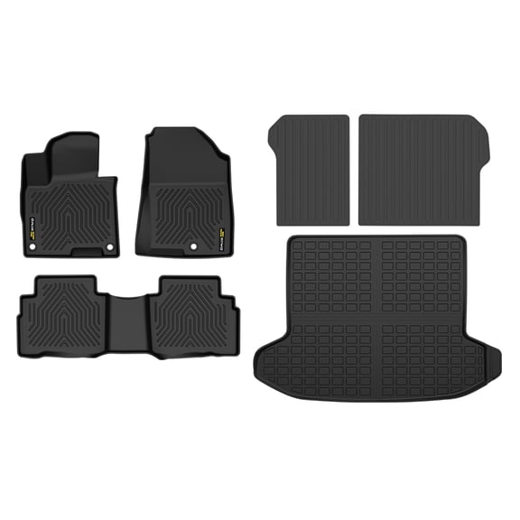 TPE Floor Mats Trunk Cargo Liner Backrest Mats Fit For 2023-2026 Kia Sportage