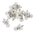 thumbnail image 4 of 12 Piezas Vintage Hada Mariposa ángel Colgantes Facetadas Alas de Plata Envejecidas Cuelgan para Bricolaje Regalo de Boda Joyería Col claro Macarena Colgante de piedras preciosas encantos de DIY, 4 of 8