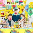 thumbnail image 5 of SpongeBob Birthday Decorations, SpongeBob Party Decorations & SpongeBob Party Tableware Set - SpongeBob Party Plates Cups Napkins Backdrop Balloon Banners etc SpongeBob Party Supplies, 5 of 8