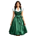 thumbnail image 2 of BRGZLK Women's Oktoberfest Dress Trendy High Waist Traditional Bavarian October Festival Costume German Dirndl Cosplay Dress Green XL, 2 of 9