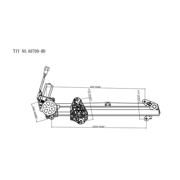 Power Window Motor and Regulator Assembly Fits 2014 Honda Accord