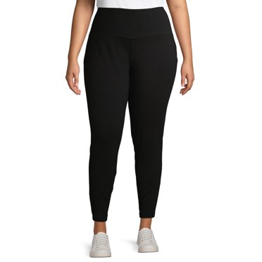 Terra & Sky Women's Plus Size Full Length High Rise Legging