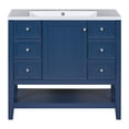 thumbnail image 3 of 36" Freestanding Blue Bathroom Vanity with Sink, 3 of 16