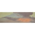 thumbnail image 2 of Frederic Edwin Church 18x8 Black Ornate Wood Framed Double Matted Museum Art Print Titled - Sunset Cloud Study (ca. 1880), 2 of 5