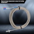 thumbnail image 2 of Cable termopar tipo K, sonda de medición de temperatura con rosca de tornillo M6 BSW de 4M de longitud, 2 of 9