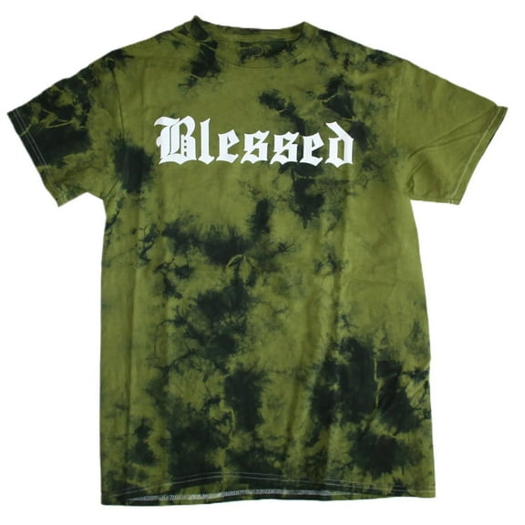 Blessed Women's Tie Dye Graphic Print T-Shirt (Large)