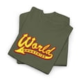 thumbnail image 3 of Big Leagues Flame World Industries 2000s Skateboard Vintage Classic TShirt Print - Military Green / 2XL, 3 of 5