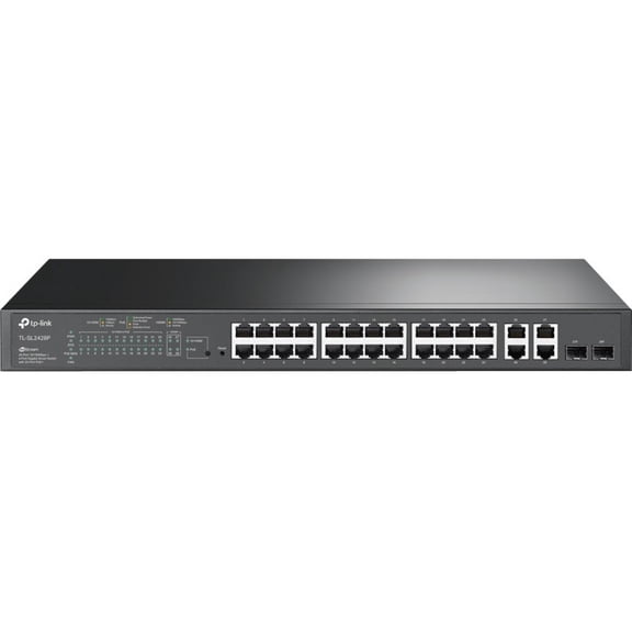 TP-Link 24-Port 10/100Mbps   4-Port Gigabit Smart PoE  Switch