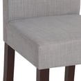 thumbnail image 5 of Simpli Home Acadian / Draper Contemporary Modern 5 Pc Dining Set with 4 Upholstered Parson Chairs in Dove Grey Linen Look Fabric and 66 inch Wide Table, 5 of 9