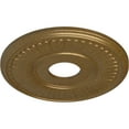 thumbnail image 3 of Ekena Millwork 15 3/4"OD x 3 7/8"ID x 3/4"P Berkshire Ceiling Medallion (Fits Canopies up to 7"), Hand-Painted Pale Gold, 3 of 6