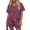 Wine Red, variant on MOSHU Womens Pajamas Sets Button Down Tops and Drawstring Shorts With Pockets Two Piece Lounge Sets Oufits