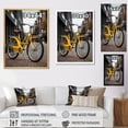 thumbnail image 4 of Designart "Bicycle City Rhythm III" Bicycle Floater Framed Canvas Art Print, 4 of 7