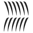 thumbnail image 4 of relayinert 12pcs 3inch Turkey Feathers Fletchings Vanes Black 3 Inch 1Set, 4 of 6