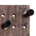 thumbnail image 4 of Deco 79 16 Bottle Farmhouse Rustic Wood Wall Wine Holder Storage Rack Display, 4 of 5