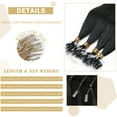thumbnail image 4 of SEGO 100% Real Remy Human Hair Extensions Thick Micro Loop with Invisible Band Hair Micro Ring Beads Hair Black/Blonde Cleanrance, 4 of 7