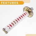 thumbnail image 6 of Unique Bargains 1 Set 26cm Shifter Knob - with 4 Adapter for Automatic and Manual Vehicle -  Iron Red, 6 of 6