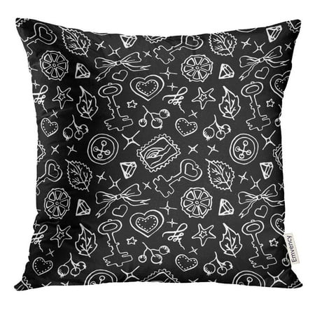 Arhome Artistic Monochrome Black And White Doodle Sketch Berry