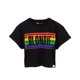 thumbnail image 1 of Blondie - Crop Top Arco Iris para Mujer (Negro, Azul, Naranja), 1 of 4