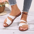 thumbnail image 5 of Ketyyh-chn99 Sandals Women Slip on Shoes Slippers Womens Wedge Sandals Dressy Sandal Comfortable Walking Casual Slip on Summer Shoes White,9, 5 of 5