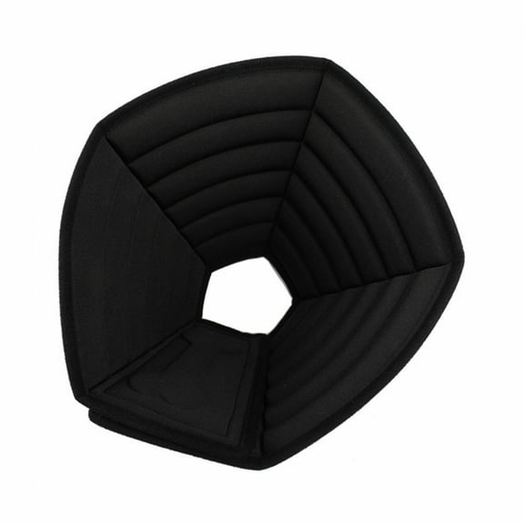 BESTSKY Dog Cone,Eva Material Dog Neck Collar,Promotes Recovery Dog Cone Collar,Black,S