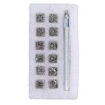 thumbnail image 4 of Tampons en cuir DIY Fabrication soignée Design de mode Motif original Outils d'estampage du cuir 12 Tampons Karaqusa, 4 of 4