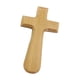 thumbnail image 2 of Estatua de cruz de escritorio, adorno de pared de Jesús, cruz de madera, decoración, figura coleccionable Amarillo claro, 2 of 9