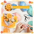 thumbnail image 4 of Ramo de Flores de Ganchillo Uxcell, Lazos de Girasol Hechos a Mano con Bolsa de Regalo para Decoración del Hogar DIY [Amarillo], 4 of 6
