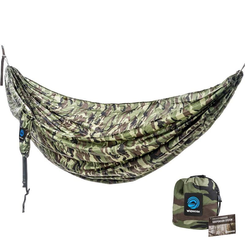 WildHorn Outfitters Outdoor Camping Portable Hanging Travel Parachute Hammock 