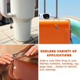 thumbnail image 2 of Pack of 4 Handle Charm with Chain Letter Pendant Cup Identifier Pendant Letter Accessories Alloy Material for Cups Mugs, 2 of 4