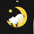 thumbnail image 4 of Inktastic Cute Sheep, Sleeping Sheep, Moon, Stars, Sleepy Boys or Girls Baby T-Shirt, 4 of 5