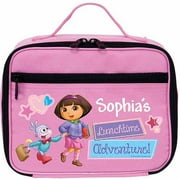 Personalized Dora the Explorer Lunchtime Adventure Pink Kids Lunch box