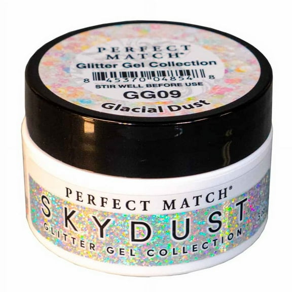 LeChat Perfect Match Sky Dust Glitter Gel Collection Glacial Dust #GG09 - 0.5 oz